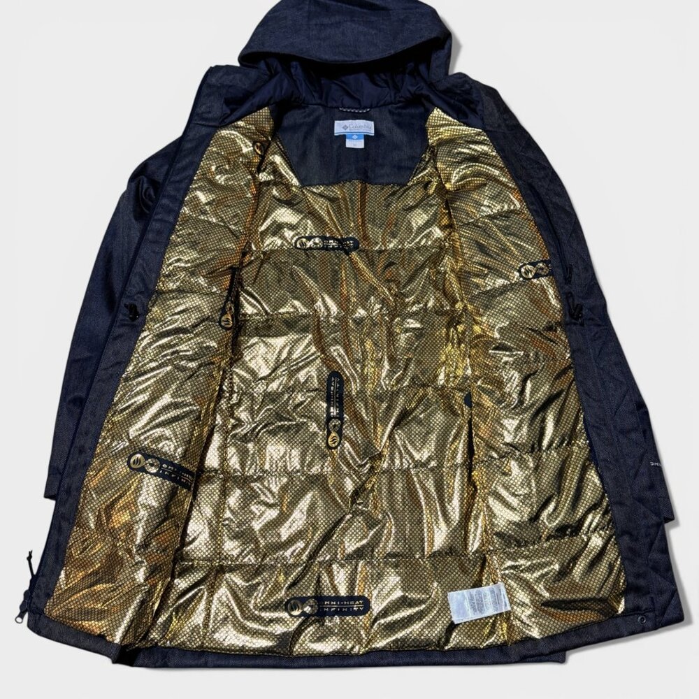 New Columbia Portland Point Parka Women's XS Black Herringbone Hooded Jacket - Picture 11 of 15